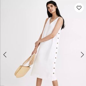 Madewell white linen dress